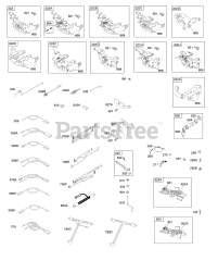 Briggs & Stratton 126M02-6675-B2 - Briggs & Stratton Vertical Engine Controls, Electrical, Flywheel Brake, Governor Spring