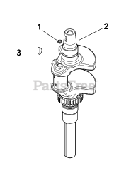 Cub Cadet RZT-50 KH (17YF2ACP010) - Cub Cadet 50" RZT Zero-Turn Mower, Kohler (2012) Kohler SV725-3030 Crankshaft