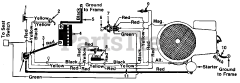 ServiStar 137-643-105 - ServiStar Lawn Tractor (1987) (American Hardware) Electrical, Without Headlights