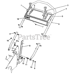 Toro 26620 C - Toro Walk-Behind Mower (SN: 009000001 - 009999999) (1989) Handle Assembly