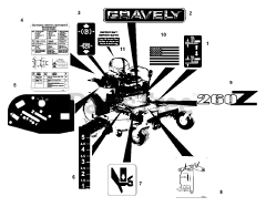 Gravely 992145 (PM 260M) - Gravely Pro-Master 60" Zero-Turn Mower, 27hp Kohler (SN: 000101 & Above)