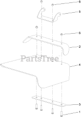 Toro 74409 (Z 340) - Toro 40" Z Master Zero-Turn Mower, Side-Discharge Deck (SN: 270000001 - 270000700) (2007) Deflector Assembly No. 110-9917