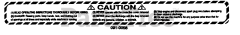 Snapper SLB 514 H - Snapper Leaf Blower, 5hp Caution Decal