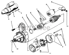 Toro 73420 (416-8) - Toro Garden Tractor (SN: 059000715 - 059999999) (1995) Starter