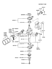 Kawasaki FB460V-AS31 - Kawasaki Engine PISTON/CRANKSHAFT