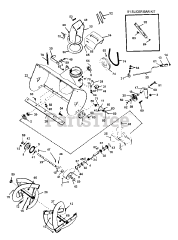 Ariens 22999 (ST 424) - Ariens 20" Sno-Thro Snow Blower, 4hp Tecumseh (SN: 000001 - 009999)