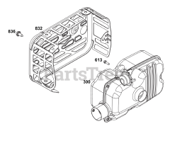 Briggs & Stratton 125P05-0064-01 - Briggs & Stratton Vertical Engine Exhaust Group