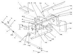 Toro 79263 - Toro 42" Snow Thrower for 260 Series Tractors (SN: 089000001 - 089999999) (1998)