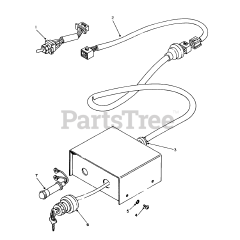 Toro 62040 (T 4000 D) - Toro Generator (SN: 008000001 - 008999999) (1988) Remote Control Box Assembly No. 50-9160 (optional)