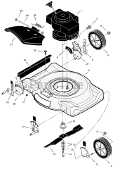 Briggs & Stratton 22117x194C - Briggs & Stratton 22" Walk-Behind Mower (2002)