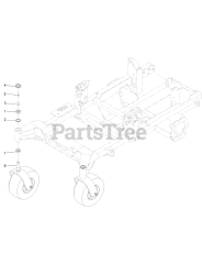 Toro 18740 TE - Toro 122cm Z Master Revolution Zero-Turn Mower (SN: 415162084 - 415299999) Front Caster Wheel Assembly