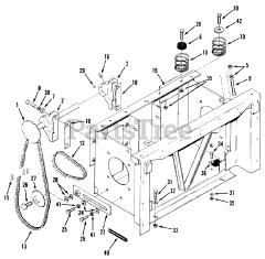 Toro R1-24OE02 (724-Z) - Toro Garden Tractor (SN: 010000001 - 019999999) (1991) Transmission Drive Frame