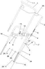 Toro 38515 (CCR 2450) - Toro 24" GTS Snow Thrower (SN: 290000001 - 290999999) (2009)