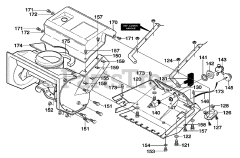 Murray 620301x4NA - Murray 20" Snow Thrower (2002) Top Cover Assembly