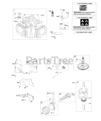 Briggs & Stratton 44U777-0005-G1 - Briggs & Stratton Vertical Engine Cylinder, Crankshaft, Piston &amp; Rings