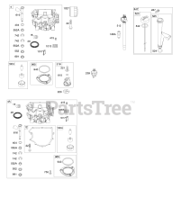 Briggs & Stratton 40R877-0009-B1 - Briggs & Stratton Vertical Engine Engine Sump, Oil Pump, Dipstick/Tube Assembly