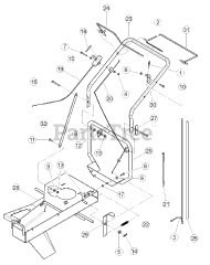 Bear Cat SG 340 - Bear Cat Stump Grinder, 340cc Honda (SN: D00001 & Above)