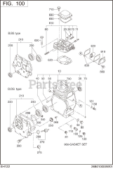 Subaru Robin EH122D26010 (EH12-2) - Subaru Robin Rammer Engine 100 Crankcase