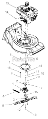 Gravely 911288 - Gravely 21" Walk-Behind Mower, Honda (SN: 000101 & Above)