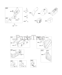 Briggs & Stratton 122672-0165-E1 - Briggs & Stratton Vertical Engine Air Cleaner, Exhaust System