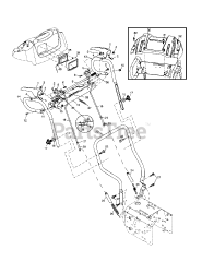 Poulan Pro PR 524E SA - Poulan Pro Snow Thrower (2004) Handles