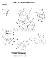 Weed Eater 259723 - Weed Eater Lawn Tractor ENGINE