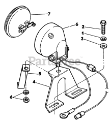 Lawn-Boy 55384 A (ST 1032) - Lawn-Boy 32" Snow Thrower (SN: J00000001 - J99999999) (1990) Headlight Parts And Parts List