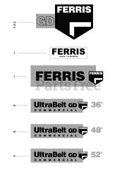 Ferris UltraBelt GD (5901015) - Ferris UltraBelt GD Series 52" Walk-Behind Mower, 15hp Kawasaki