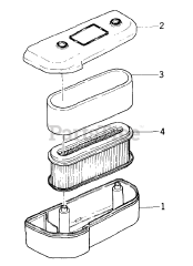 Kawasaki FB460V-AS05 - Kawasaki Engine Air Filter