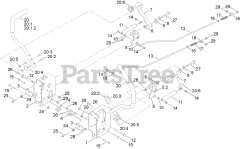 Toro 76440 TA (MR 4800) - Toro 48" Titan Zero-Turn Mower (SN: 417200000 - 417399999) Control Assembly