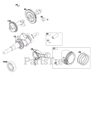 Briggs & Stratton 25T237-0453-H5 - Briggs & Stratton Horizontal Engine Crankshaft Group