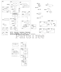 Briggs & Stratton 445577-0435-E1 - Briggs & Stratton Vertical Engine Carburetor, Fuel Supply
