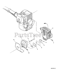 Echo SRM-310 U - Echo Brush Cutter (SN: 04001001 - 04999999)