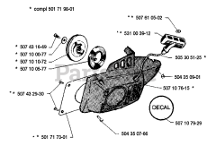 Husqvarna 35 - Husqvarna Chainsaw (1990-06) Starter Assembly
