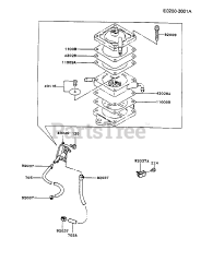 Kawasaki FB460V-HS04 - Kawasaki Engine FUEL-TANK/FUEL-VALVE