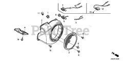 Honda GX390 U1 VXE4 (GCANK) - Honda Engine, Made in Japan (SN: GCANK-1000001 - GCANK-9999999) FAN COVER