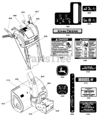 John Deere 827 E (1695807) - John Deere 27" Snow Thrower (2010)
