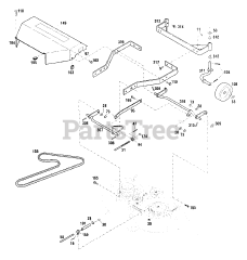 White Outdoor 833 R (12A-750-190) - White Outdoor 33" Walk-Behind Mower (1998) Front Frame Assembly