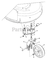 Ariens 911051 (LM 21 S) - Ariens 21" Self-Propelled Walk-Behind Mower, 5hp Tecumseh (SN: 000101 - 005000)