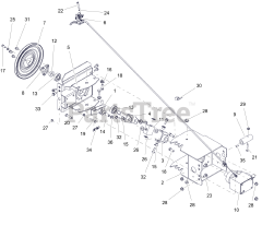 Ariens 921076 (PB 28) - Ariens 28" Power Brush, Ariens AX 212cc engine (SN: 000101 & Above)