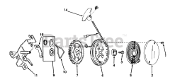 Toro 16297 - Toro Walk-Behind Mower (SN: 000000001 - 000999999) (1980) Rewind Starter No. 590519