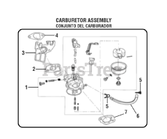 PowerStroke PS 903500 D (090079254) - PowerStroke 3500 Watt Generator General Assembly (CARBURETOR ASSEMBLY)