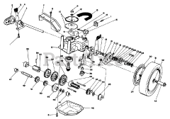 Toro 26620 C - Toro Walk-Behind Mower (SN: 009000001 - 009999999) (1989) Gear Case Assembly