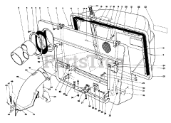 Toro 56150 (8-32) - Toro Professional Rear-Engine Riding Mower (SN: 007000001 - 007999999) (1987) Easy-Empty Grass Catcher Model 59111 (optional)