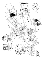 ServiStar 40662 (123-478A105) - ServiStar Walk-Behind Mower (1993) (American Hardware)