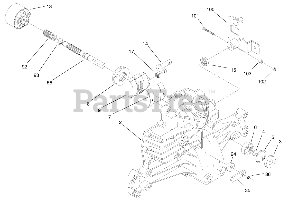 Toro 71196 (1644 HXL) Toro Lawn Tractor (SN 089000001 089999999