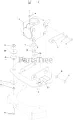 Toro 72028 (7500-D) - Toro 60" Z Master Zero-Turn Mower, Rear-Discharge Deck (SN: 416262337 - 416288793) Gear Box and Mount Assembly