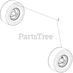 Craftsman Z 5400 (CMXGNAM211702) (17ARFACT093) - Craftsman 46" Zero-Turn Mower (2022) Wheels-Front