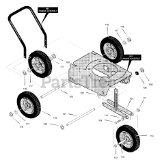 Murray EV3850x4NA - Murray Edger (2002) Wheel Assembly