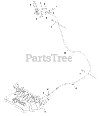 Exmark 116-8430 - Exmark Hand Operator Control Discharge Kit (SN: 400000000 - 402082299) (2017)
